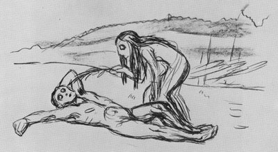 Alpha en Omega door Edvard Munch